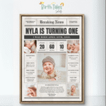 Custom "Breaking News" Baby Photo Frame - Image 2